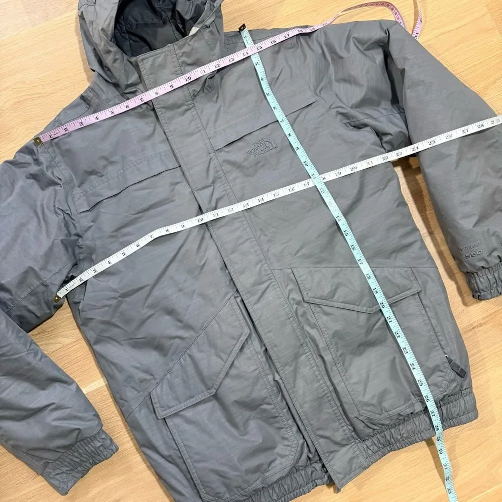 THE NORTH FACE Boy’s Dryvent 550 Coat Jacket Hood Winter Ski Gray Size XL 18/20
